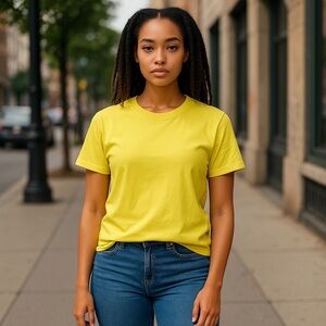 5/$25 - REITMANS Bright Yellow T-Shirt (unisex)